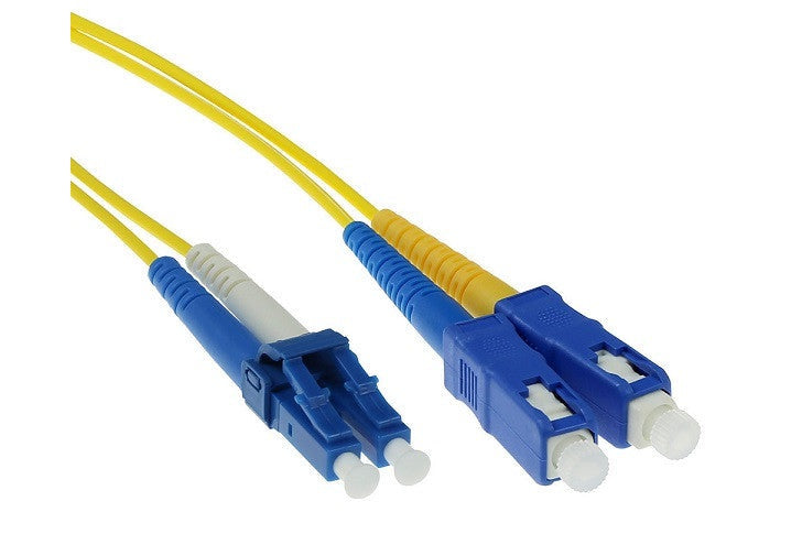 ACT OS2 Glasvezelpatchkabel 1 meter – LC/SC Singlemode 9/125 Duplex UPC (RL8901) (Nieuw)