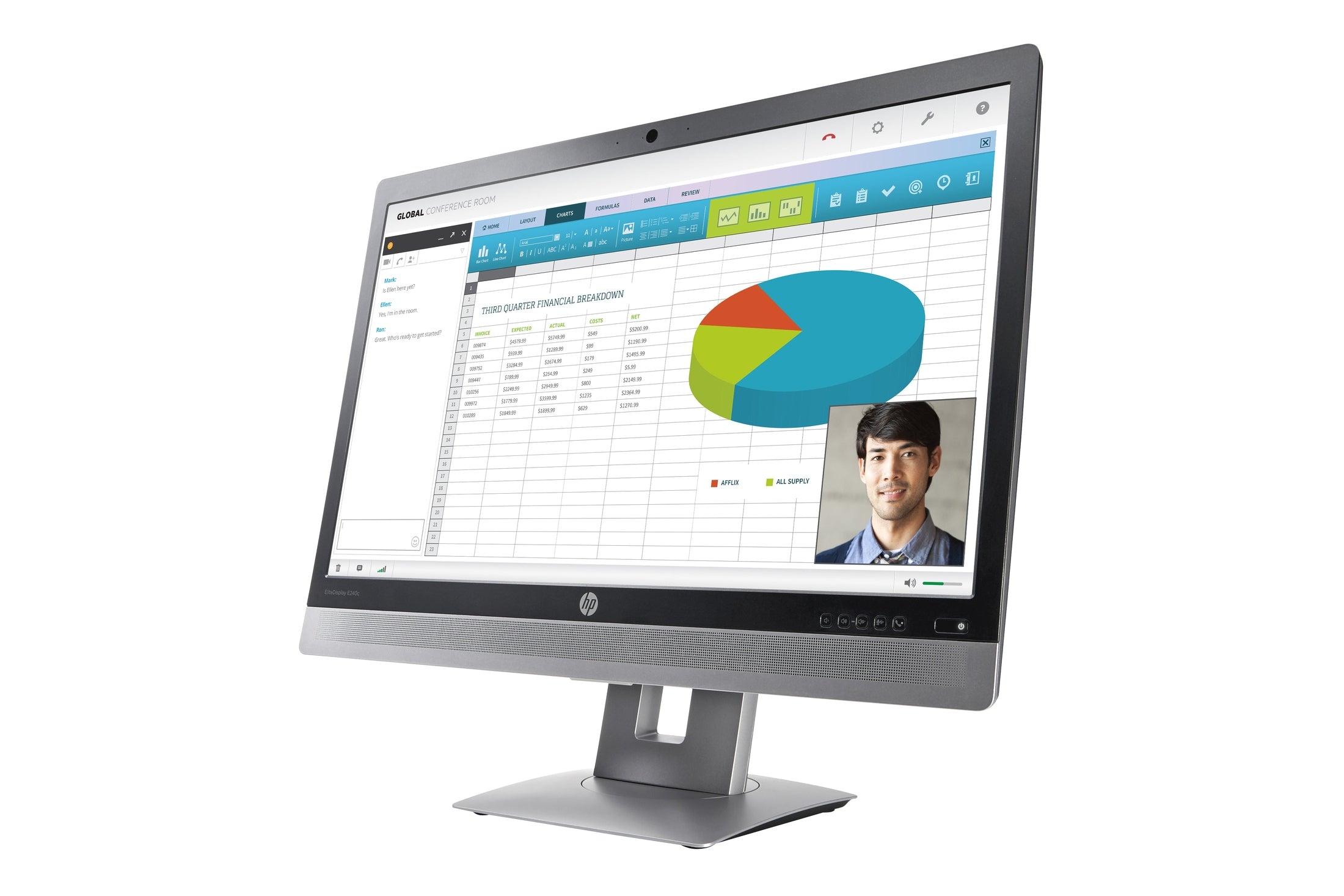 HP EliteDisplay E240c 23,8" Monitor