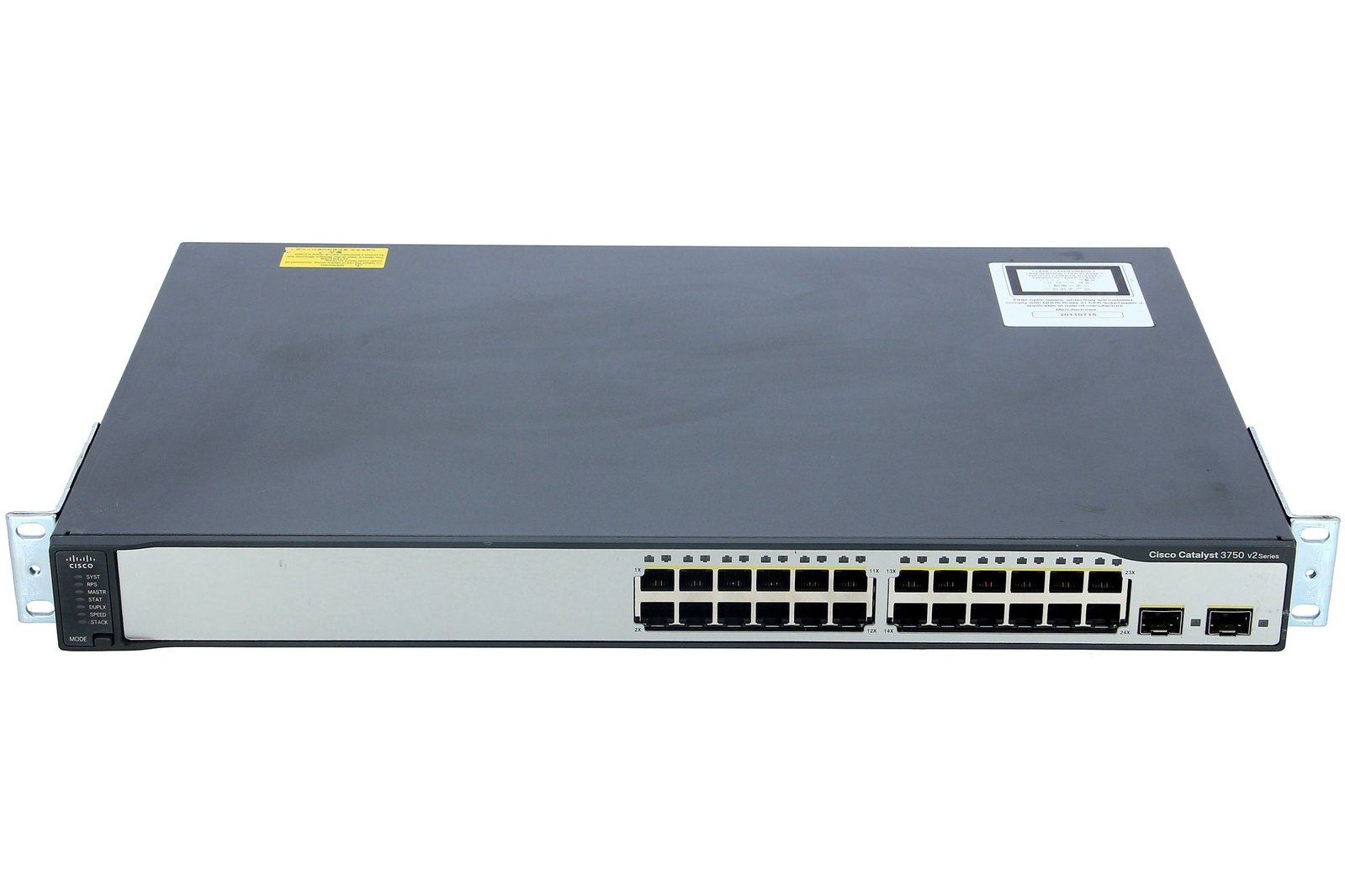 Cisco - WS-C3750V2-24TS-S - Catalyst 3750V2 24 10/100 + 2 SFP Standard Image