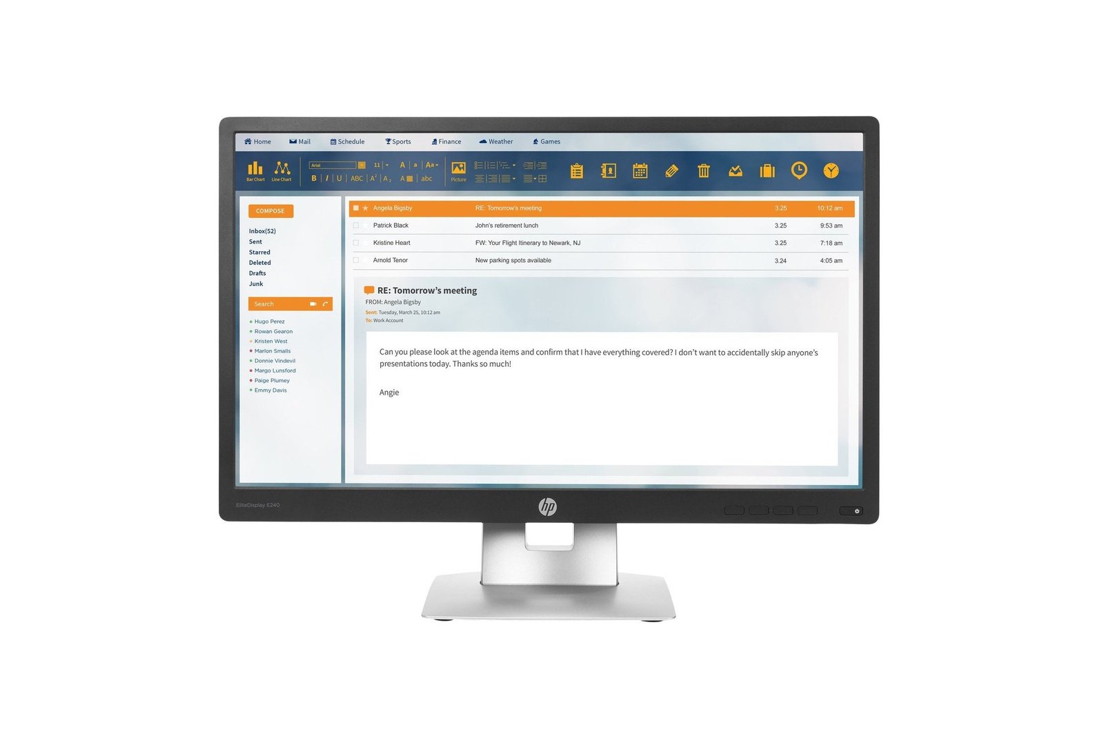 HP EliteDisplay E240 Monitor