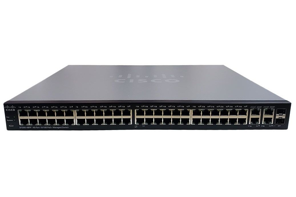 Cisco switch SF300-48P 48-port 10/100 PoE