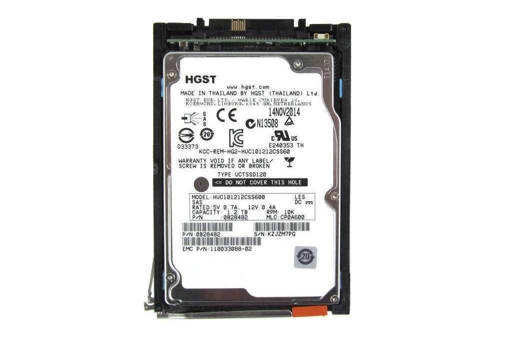 Dell EMC HGST Ultrastar C10K1200 Series 1.2TB 10000RPM SAS 6Gb/s 64MB Cache SFF 2.5-inch Enterprise Hard Drive