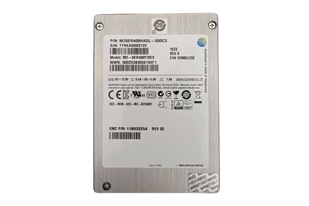 Samsung SM1625 MZ-6ER400T/0C3 400GB 2.5-inch MLC SAS SSD
