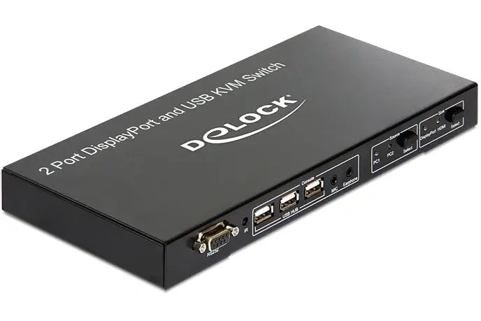 Delock Displayport KVM Switch USB en Audio 2x1 11367 (Nieuw, Open Box