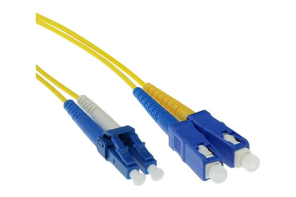 ACT Glasvezelpatchkabel 0,5 meter – OS2 Singlemode 9/125 LSZH LC-SC (RL8900) (Nieuw)