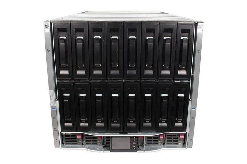 HPE Blade System HP C7000 G3 Platinum Blade Server Chassis Enclosure 681844-B21 6x 2400W High Efficiency PSU 10x FAN 2x OA modules