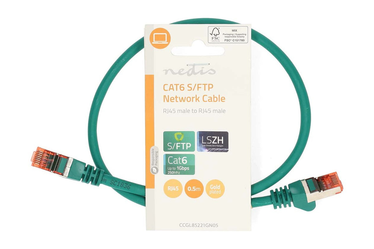 Nedis Netwerkkabel S/FTP CAT6 kabel - 2 meter (Groen)