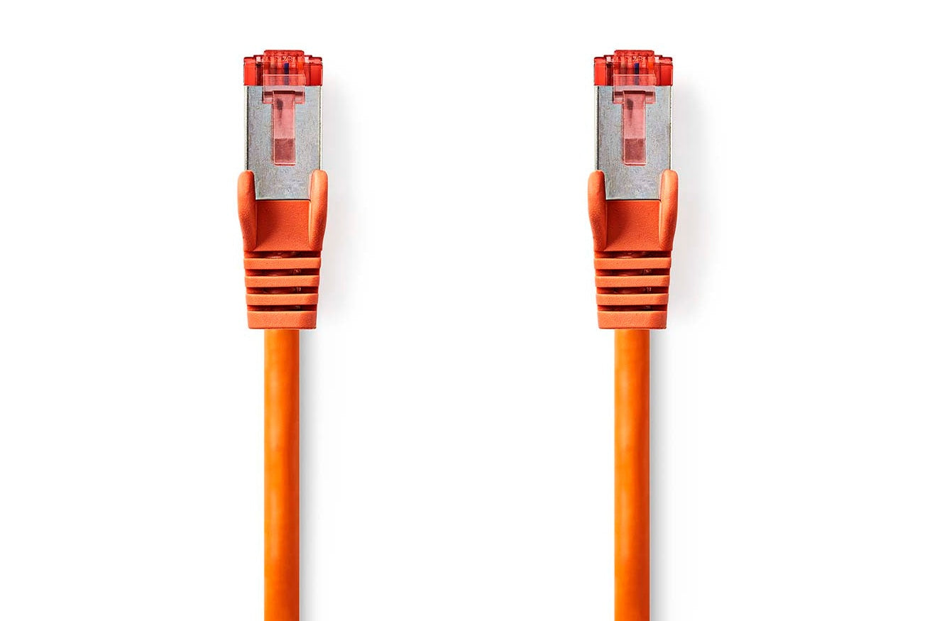 Nedis Netwerkkabel S/FTP CAT6 kabel - 1 meter (Oranje)