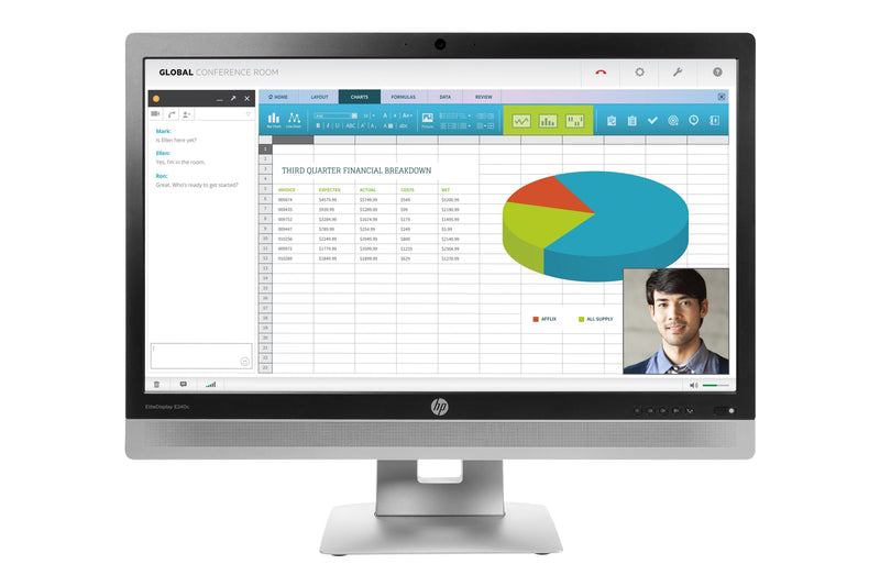 HP EliteDisplay E240c 23,8" Monitor