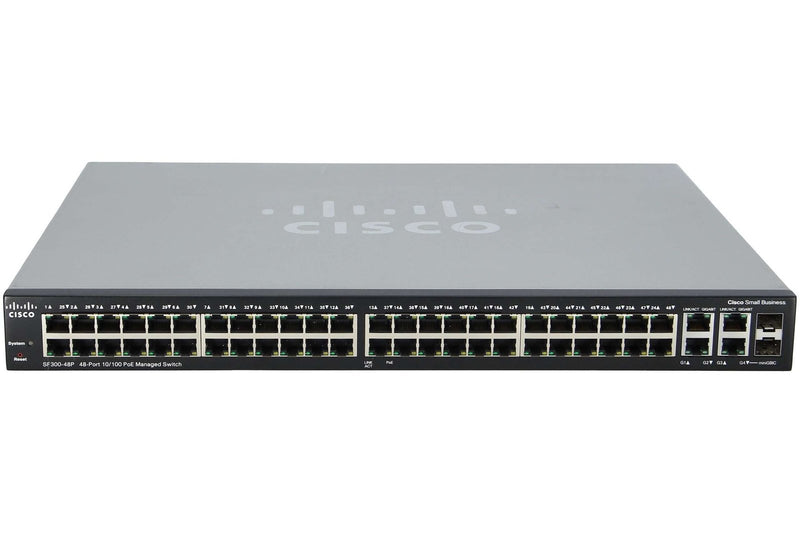 Cisco SF300-48PP 48-port 10/100 PoE+ Managed Switch
