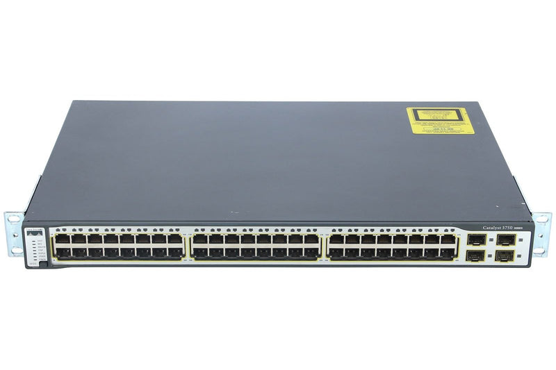 Cisco - WS-C3750-48TS-S - Catalyst 3750 48 10/100 + 4 SFP Standard Multilayer Image
