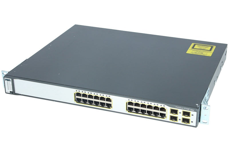 Cisco - WS-C3750G-24TS-E1U V3 - Catalyst 3750 24 10/100/1000 + 4 SFP Enh Multilayer