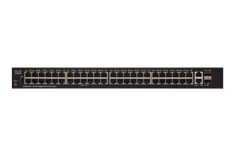 Cisco SG250-50P 48-poorts PoE Gigabit switch