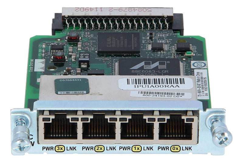 Cisco HWIC-4ESW - Four port 10/100 Ethernet switch interface card