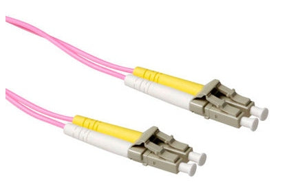 ACT OM4 Glasvezelpatchkabel 5 meter – LC/LC Multimode 50/125 Duplex UPC (RL9705) (Nieuw)