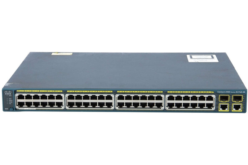 Cisco Catalyst WS-C2960-48PST-S, 48×10/100,2xGbe/SFP