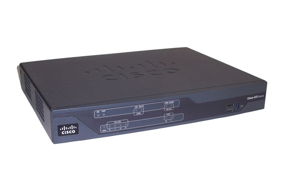 Cisco 887VA Modem Router Geen Adapter