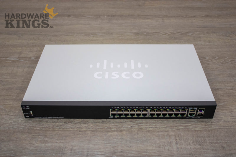 Cisco SG250-26P 26-poorts PoE+ Nieuw