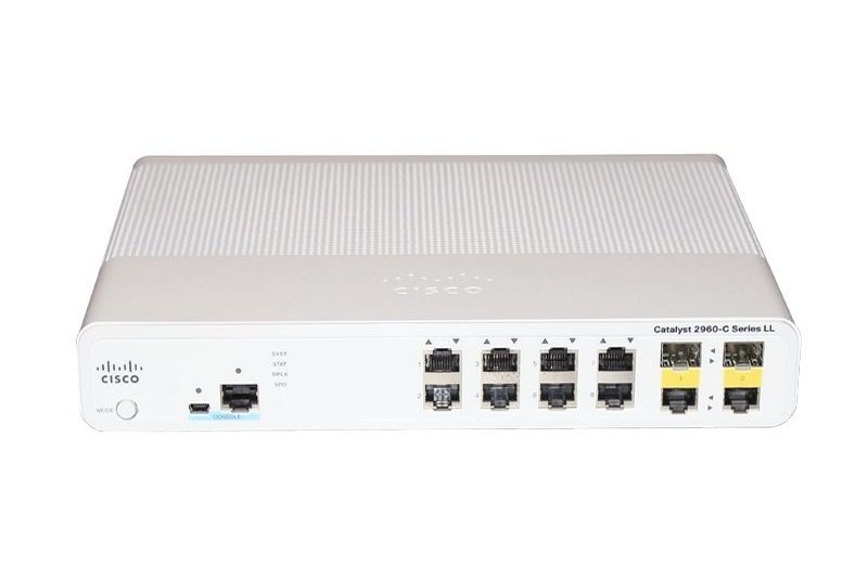 Cisco Catalyst 2960C Switch 8 FE, 2 x Dual Uplink, Lan ( WS-C2960C-8TC-S )