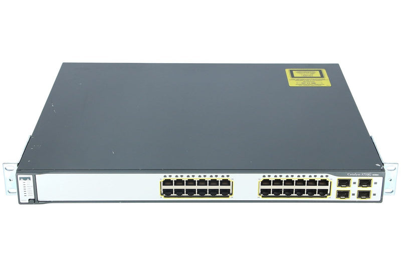 Cisco - WS-C3750G-24TS-E1U V3 - Catalyst 3750 24 10/100/1000 + 4 SFP Enh Multilayer